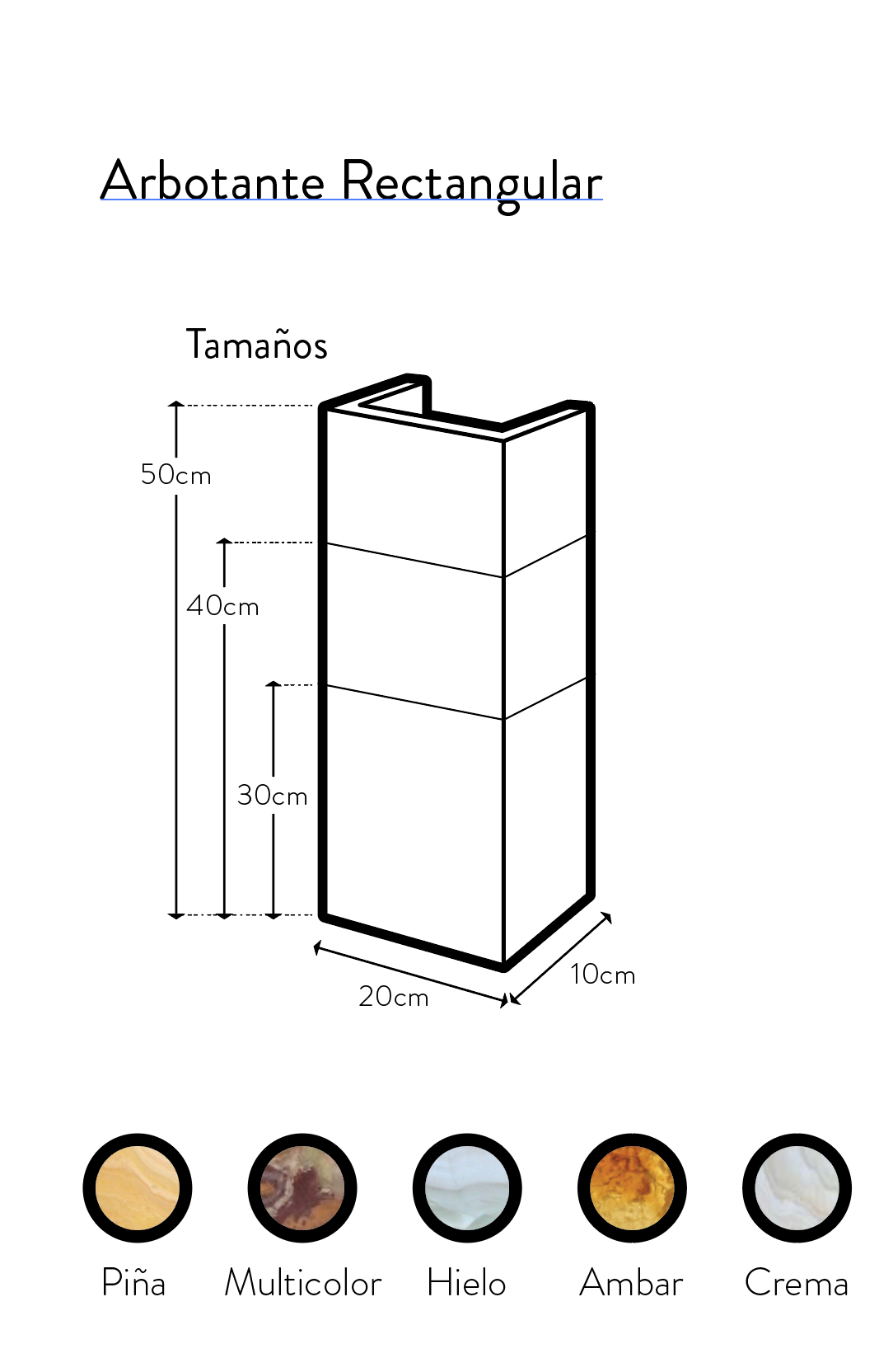 Arbotante de  Onix Qboid - La Veta